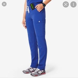 FIGS+ Yola Scrub Pants Deep royal blue
